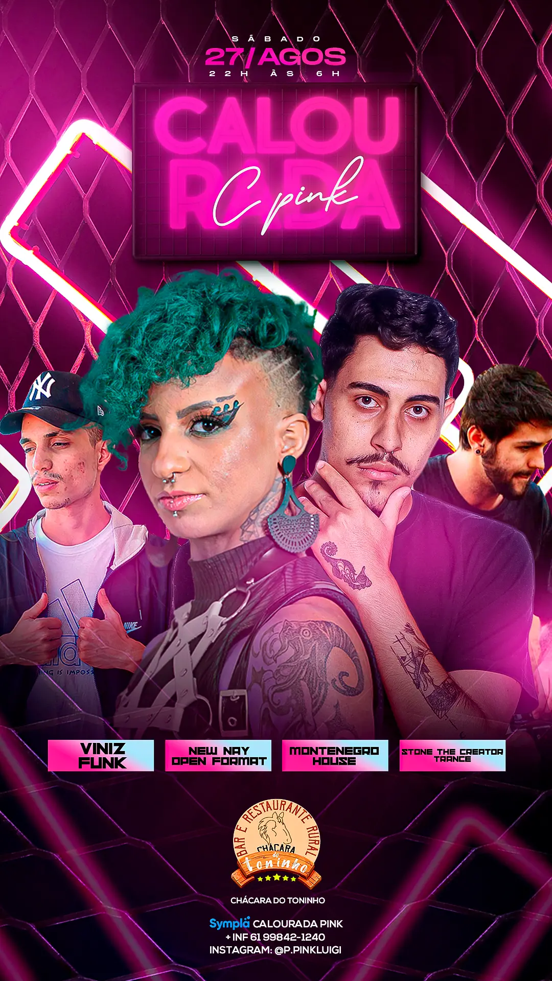 Case Calourada Pink — Eventos e entretenimento