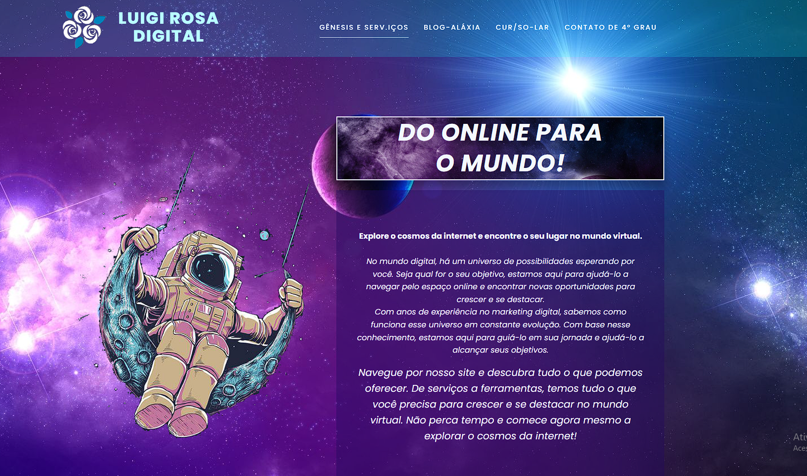 Case Site Temático — Web design